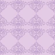 Vector damask seamless vintage pattern background N4