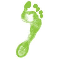 footprint - isolated on white background N4
