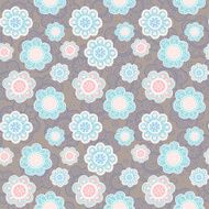 Floral seamless pattern Vector illustration Beautiful background N14