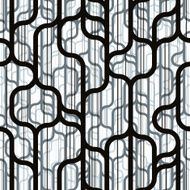 Trendy lines and shapes seamless pattern N2