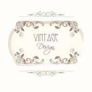 Beautiful floral decorated vintage frame