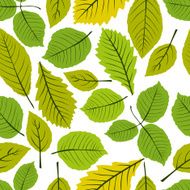 Beautiful leaves seamless pattern vector natural background N5