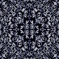 Silver baroque pattern