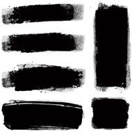 Grunge halftone paint strips