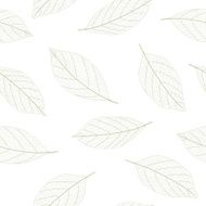Seamless green leaves pattern N6