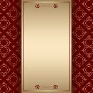 brown ornamental background with center frame