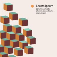 Abstract business geometric background