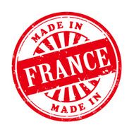 made in France grunge rubber stamp N2