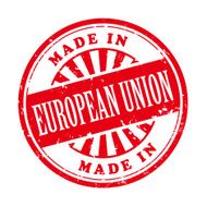 made in European Union grunge rubber stamp N2
