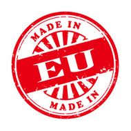 made in EU grunge rubber stamp N2
