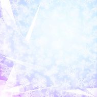 Icy snowflake background