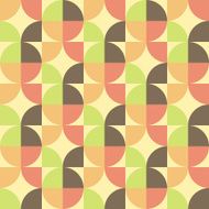 Abstract Retro Geometric seamless pattern with triangles Vector N2