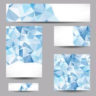 Templates with abstract geometrical triangles