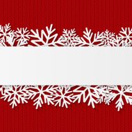 Christmas background with paper snowflakes N12