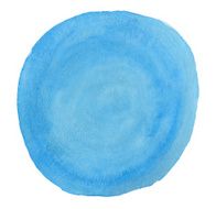 Alive Blue Watercolour Circle