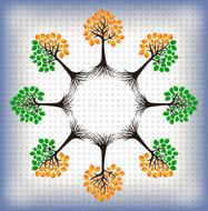 Abstract trees background N3