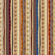 Ethnic seamless pattern with animal figures