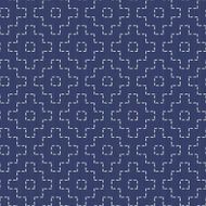 Traditional Japanese Embroidery Ornament Abstract seamless pattern