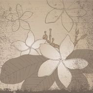 Grunge flowers N6