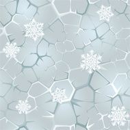 Seamless frozen background with snowflakes