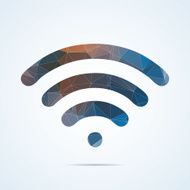 Geometric wifi icon