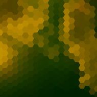 abstract green with yellow hexagon pattern background