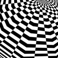 Abstract illusion Checkered Perspective Background Black and white N2
