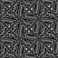 abstract black and white floral pattern background N15