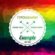 Trendy Faceted Abstract Geometric Hipster Background N16