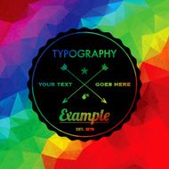 Trendy Faceted Abstract Geometric Hipster Background N17