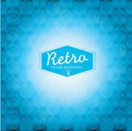 Aqua blue Textured and colorful retro triangle background