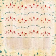 Semi-seamless Seasonal wrapping paper N4