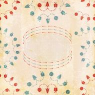 Semi-Seamless Grunge Vector Christmas Background N3