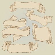 Hand Drawn Ribbon Set N3