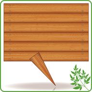 Speech bubble Wooden board N8