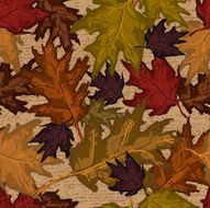 Autumn leaves seamless pattern N43
