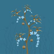 Floral oriental print