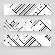 Vector banner set for your design N228