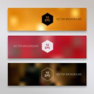 Abstract blurred banners