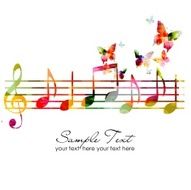 Colorful music background N18