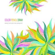 Abstract color pencil draw background N3