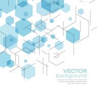 Abstract background with hexagons Vector illustration N4