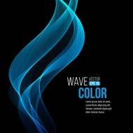 Blue light wave vector background
