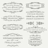 hand-sketched vintage frames N6