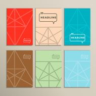Abstract shapes on a bright vector background N5