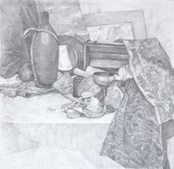 Hand drawn still life