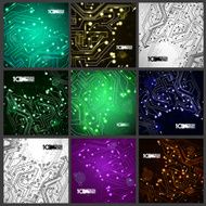 Circuit board vector background N11