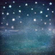 Stars at night grunge sky background