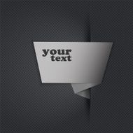 Speech Bubble on Metallic Background