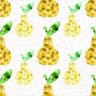 Geometric pear pattern